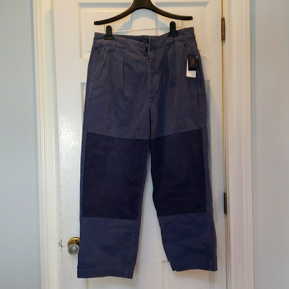 POLO Raulph Lauren Dual Tone High Waisted Pants - Picture 1 of 4